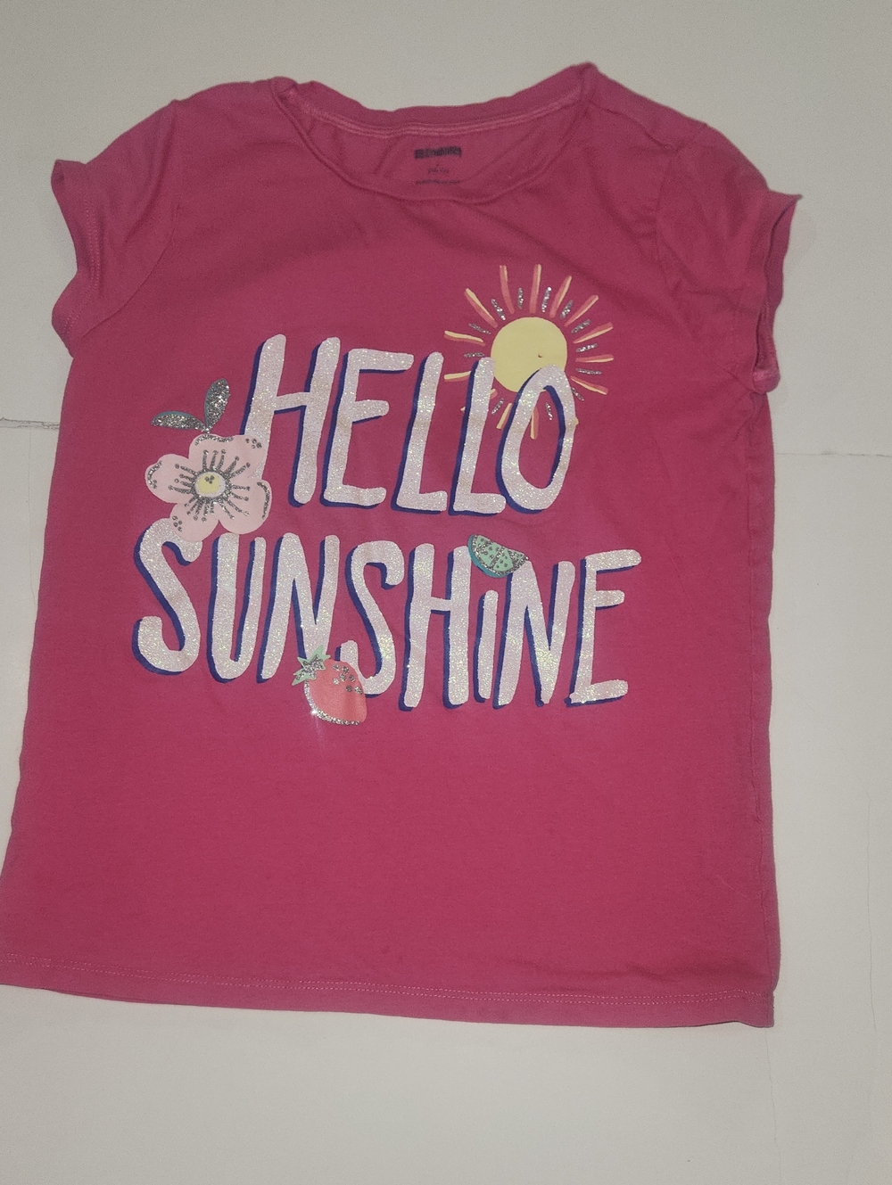 Gymboree Bright Pink "Hello Sunshine" Graphic Tee